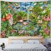 Bohemian Tropical Plant Flamingo Tapestry Wall Hanging Aesthetic Art Decor Blanket Home Background Bed Sheet Fabric