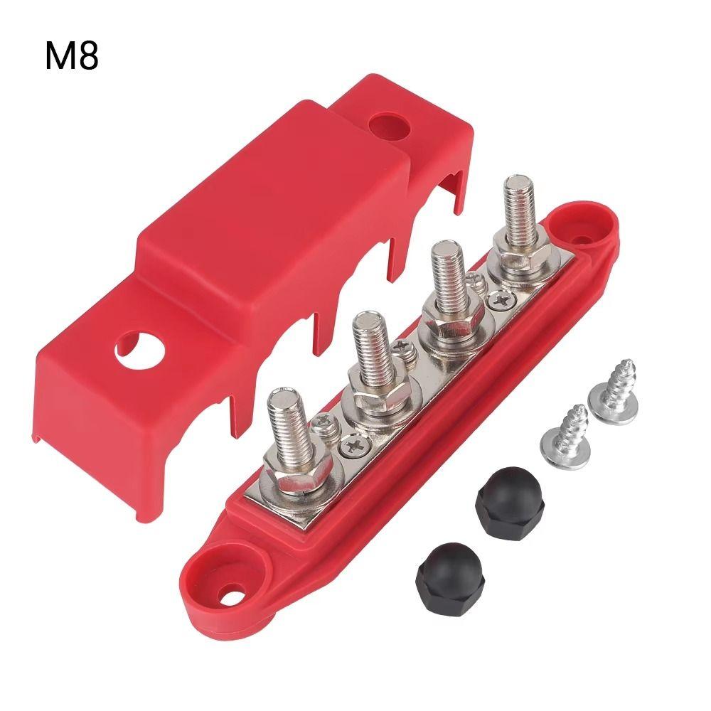 Insulation Base Terminal Screw Bus Bar 4 Studs Wiring Stud Rows Safe Screws Terminals  Vehicles