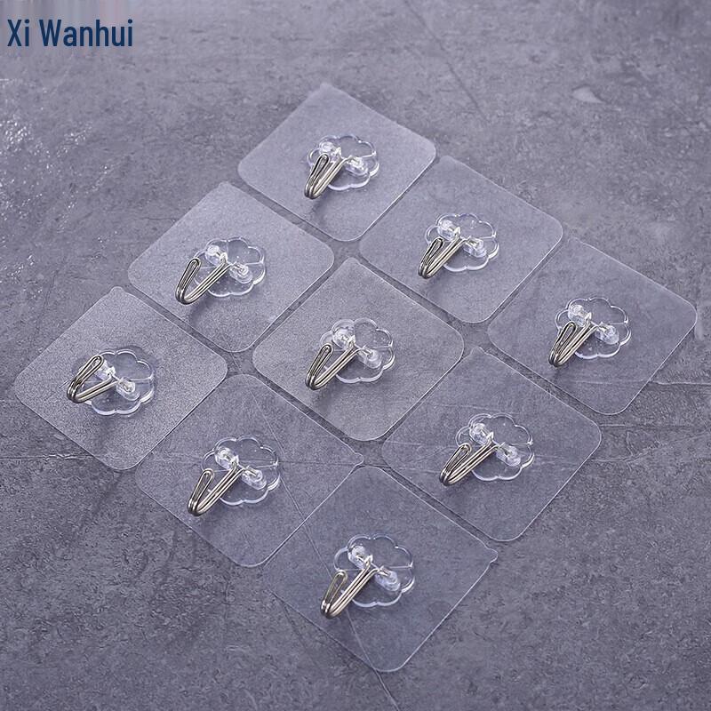 Transparent Seamless Adhesive Hooks