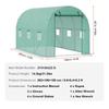 Walk-in Tunnel Greenhouse 9.58x6.43x6.23ft Galvanized Frame PE Cover Green
