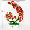 Artificial Plant Potted Plants Rolled Rose Half-moon Bonsai Artificial Flower Potted Plants Artificial Welcoming Pine