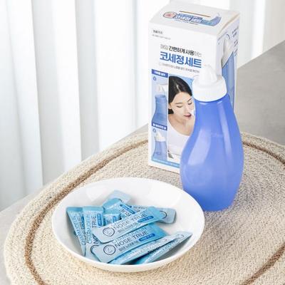 Irrigatore Nasale Manuale (10 Bustine di Polvere di Sale)