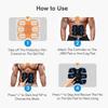 Stimolatore Muscolare Elettrico EMS Cintura Modellante Vita Cintura Portatile Dimagrante Massaggio Allenamento Per Casa Palestra Fitness Attrezzatura Modellante Corpo