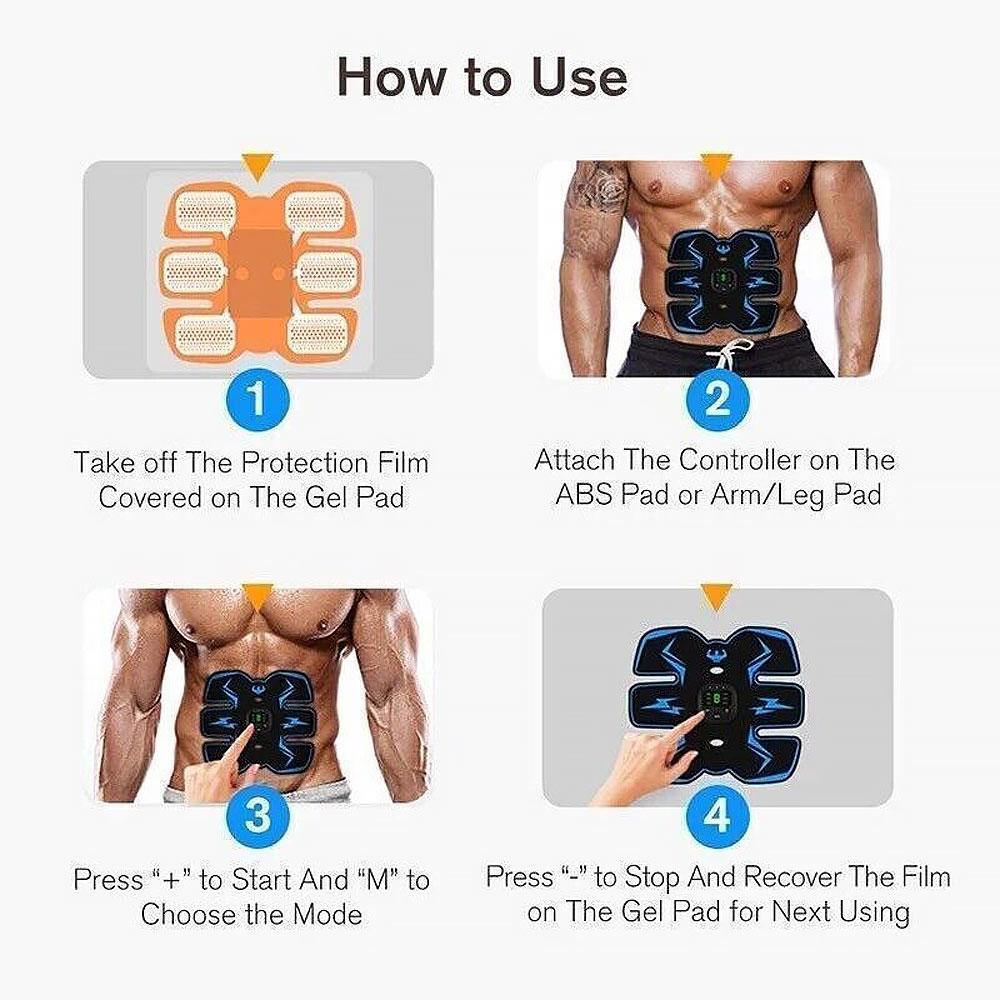 Stimolatore Muscolare Elettrico EMS Cintura Modellante Vita Cintura Portatile Dimagrante Massaggio Allenamento Per Casa Palestra Fitness Attrezzatura Modellante Corpo