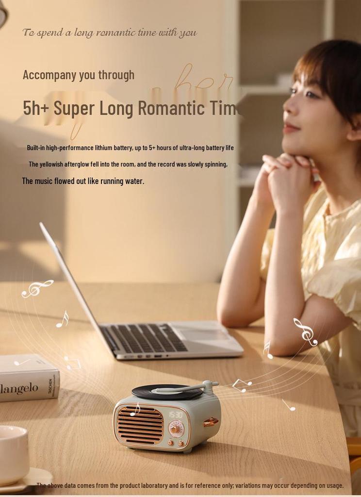 Portable Bluetooth Mini Speaker: High-Quality Sound, Long Battery Life, Ideal for Home & Travel.