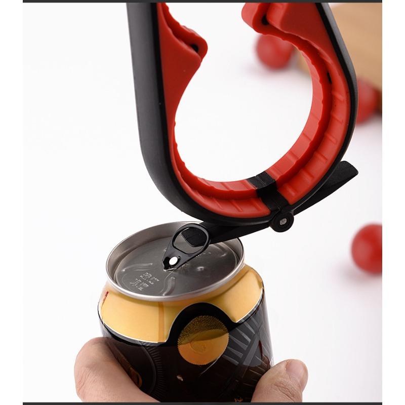 Vier-in-Eins Multifunktionaler Flaschenöffner, Mehrzweck-Dosenkappenöffner mit rutschfesten und arbeitssparenden Eigenschaften.