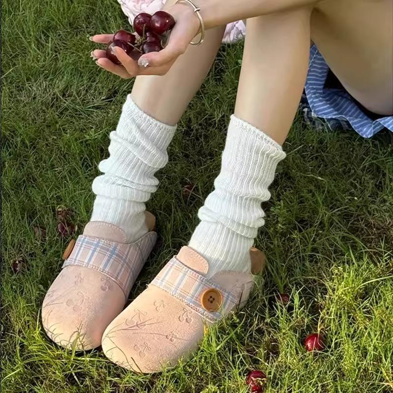 Casual Shoes One-legged Flip-flops Half-slipper Lazy Single Shoes Flat Shoes New Style Slippers