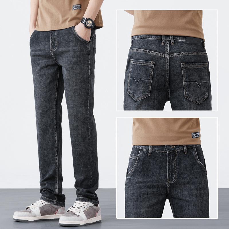 Frühlingskollektion Herren Gerade geschnitten Entspannte Passform Trendig Vielseitig Lässig Schlanke Passform Vintage Hose
