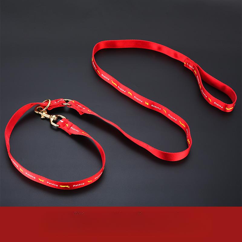 

Special Dog Leash for Horse Dog Leash Three Color Excitation Belt Chinese Flag Cotton Leash Medium and Large Dog Leash length 1.8 meters wide 2.5