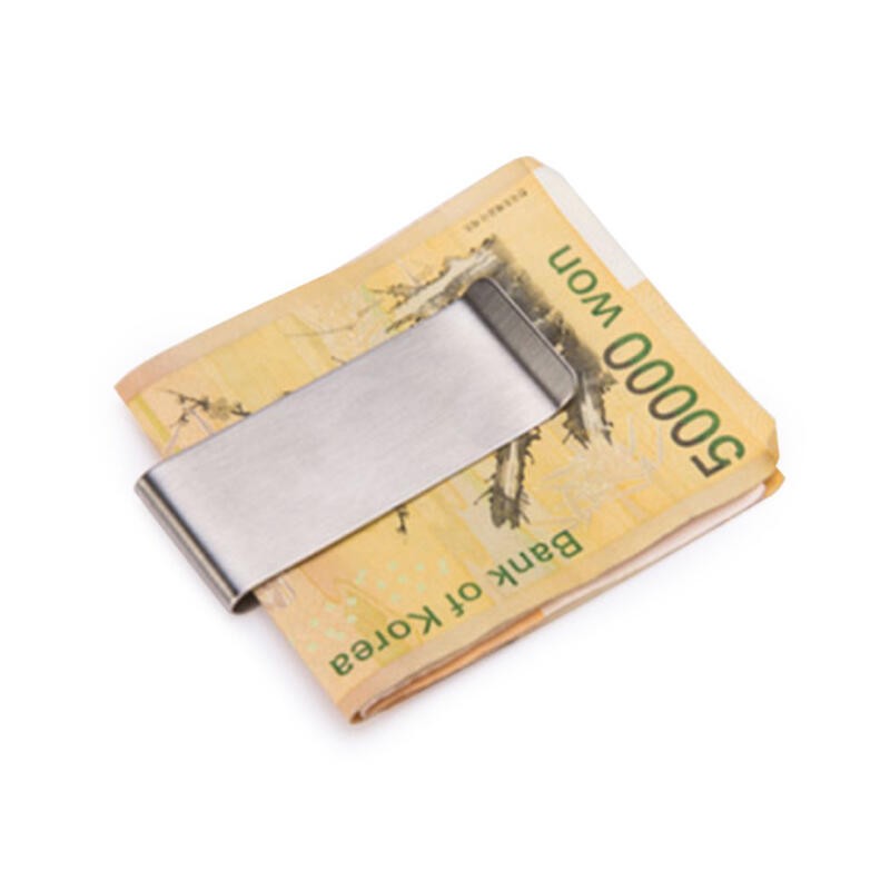 Stainless Steel Money Clip Bill Card Hi-pass Organizer Tongs
