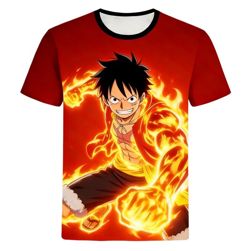 

2026 Summer One Piece Dracule Mihawk Retro 3D Print T-Shirt Adult Kids Breathable Outdoor Sports Short Sleeve Tee XXS