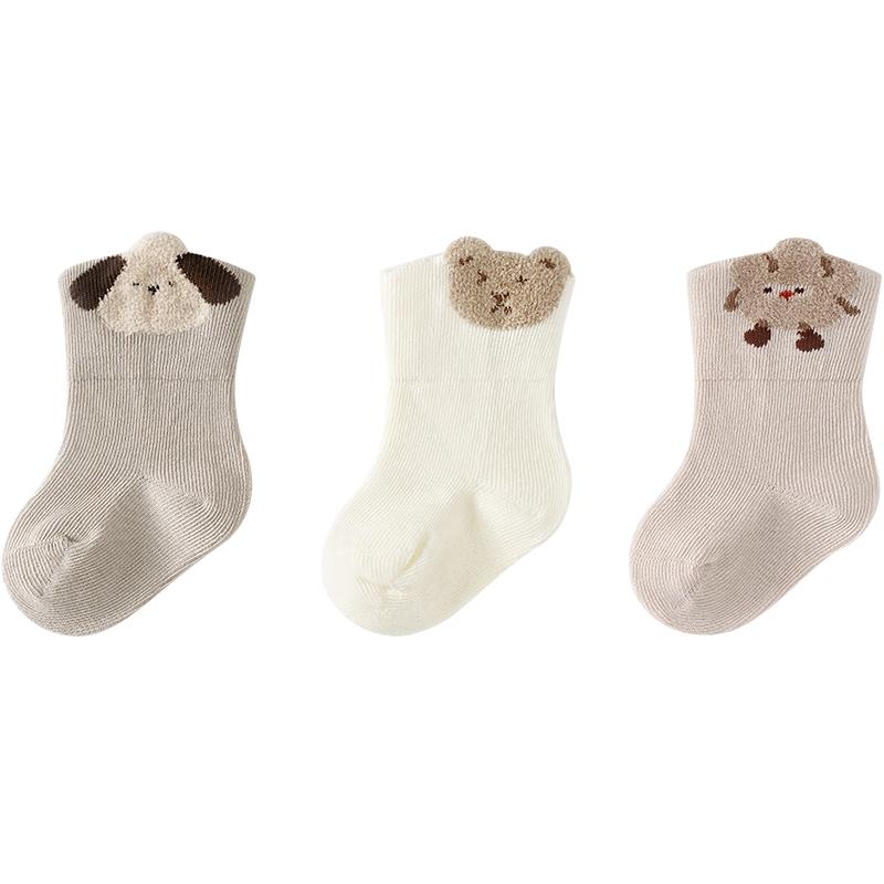 TONGTAI Seamless Baby Mid-Calf Socks for Boys & Girls