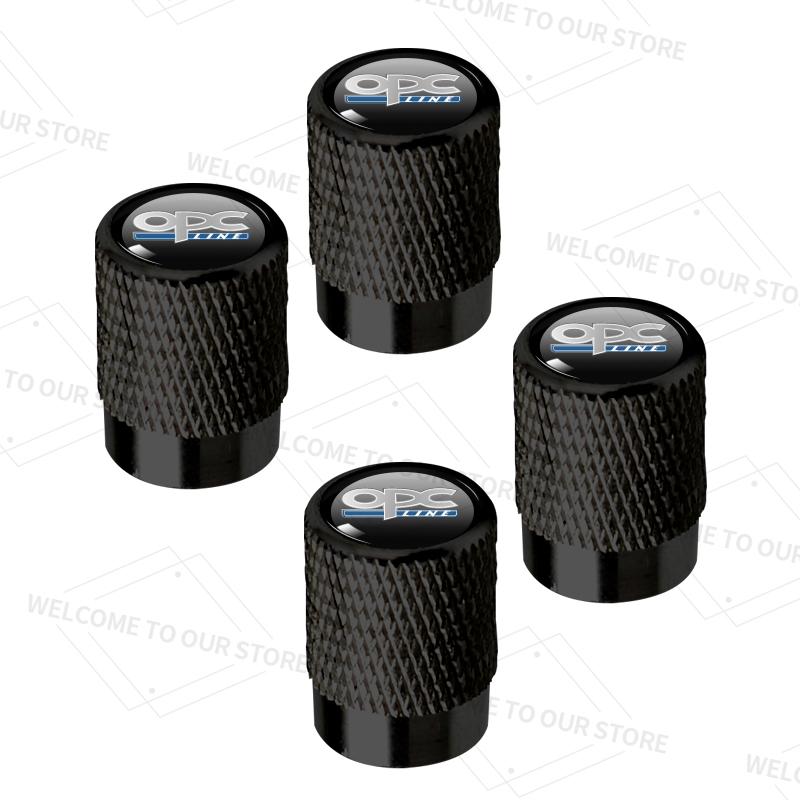 4pcs/1set For Opel OPC LINE Logo Mokka Antara Insignia VXR GSI GS GTC Car Valve Caps Wheel Tires Air Tyre Stem Protective Cover