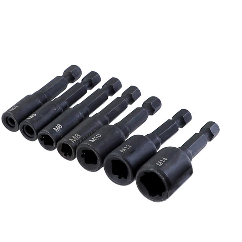 M4-M16 Tap Socket Collet Wrench Set Machine Die Socket Adapter Hex Shank Square