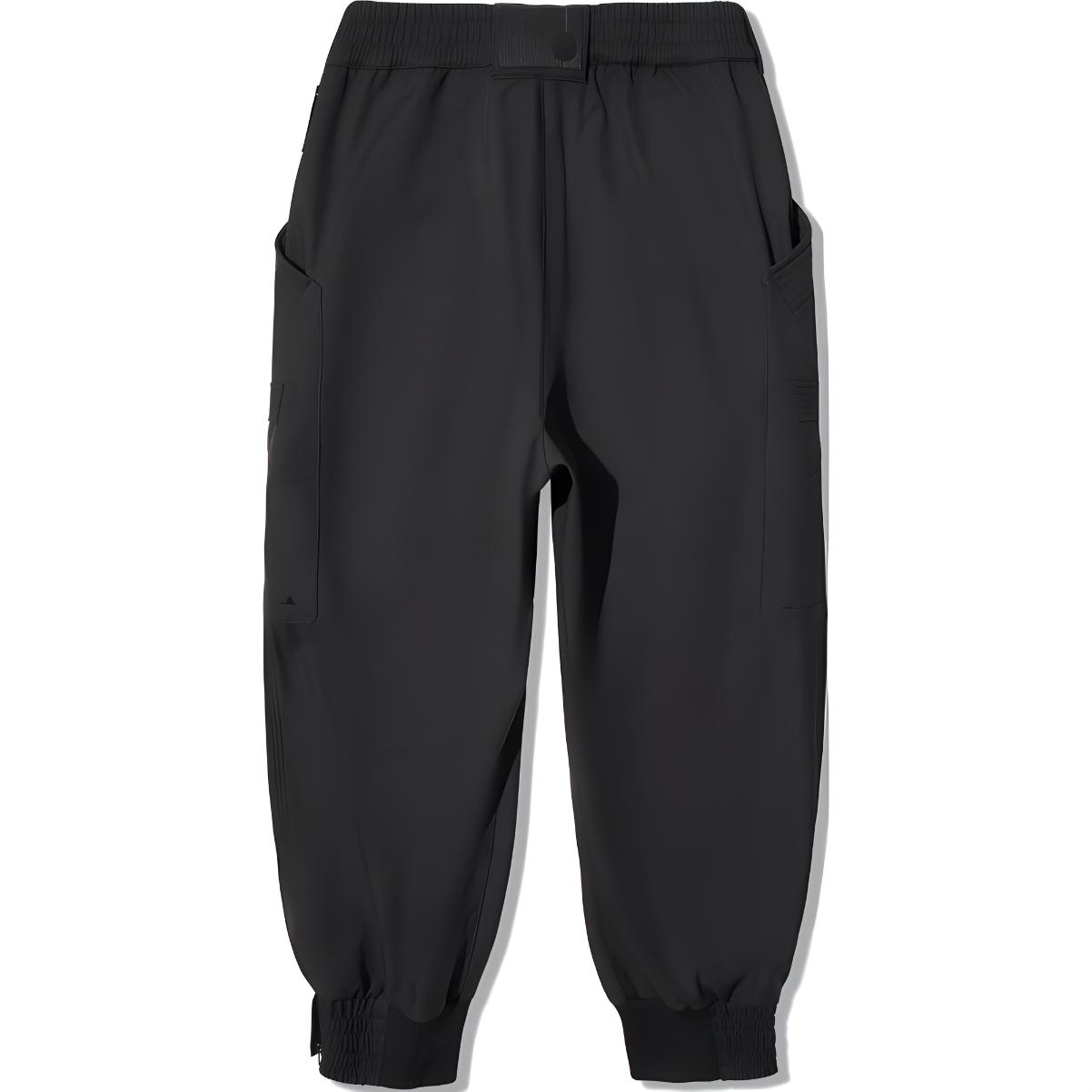 

Li Ning X Jackie Chan Collaboration Kung Fu Series Fleece Lined Warm Loose Fit Cuffed Knit Sports Pants Men Pants Black AYKU797-1 XL
