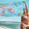 Cute M-Maltese Bath Towel Microfiber Soft Water Absorbing Breathable For Girl Kids Decorative Cartoon Beach Towel