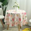 Cotton Linen Little Fresh Tablecloth Household Minimalist Circular Table Cloth Restaurant Small Round Table Fabric Table Mat