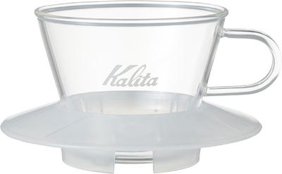 Kalita Enjoy the Brewing Process Coffee Dripper Wave Series For 1 To 2 People Glass Dripper Made of Glass Clear Drip Equipment For 1 Person For 2