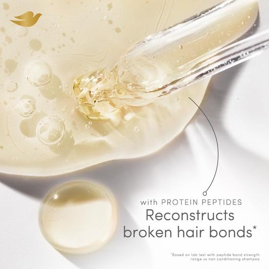 DOVE Peptidbindungsstärke Shampoo für trockenes und geschädigtes Haar - 180 ml | Angereichert mit PROTEINPEPTIDEN | Rekonstruiert gebrochene Bindungen für 20x stärkeres Haar