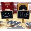 Standing Wooden Photo Holder Card Paper Note Memo Clip Desk Decor