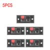 5-20pcs 2 Positions Push-in Jack Spring Load Audio Speaker Terminals Connector Single Row Speaker Cable Testing Clip