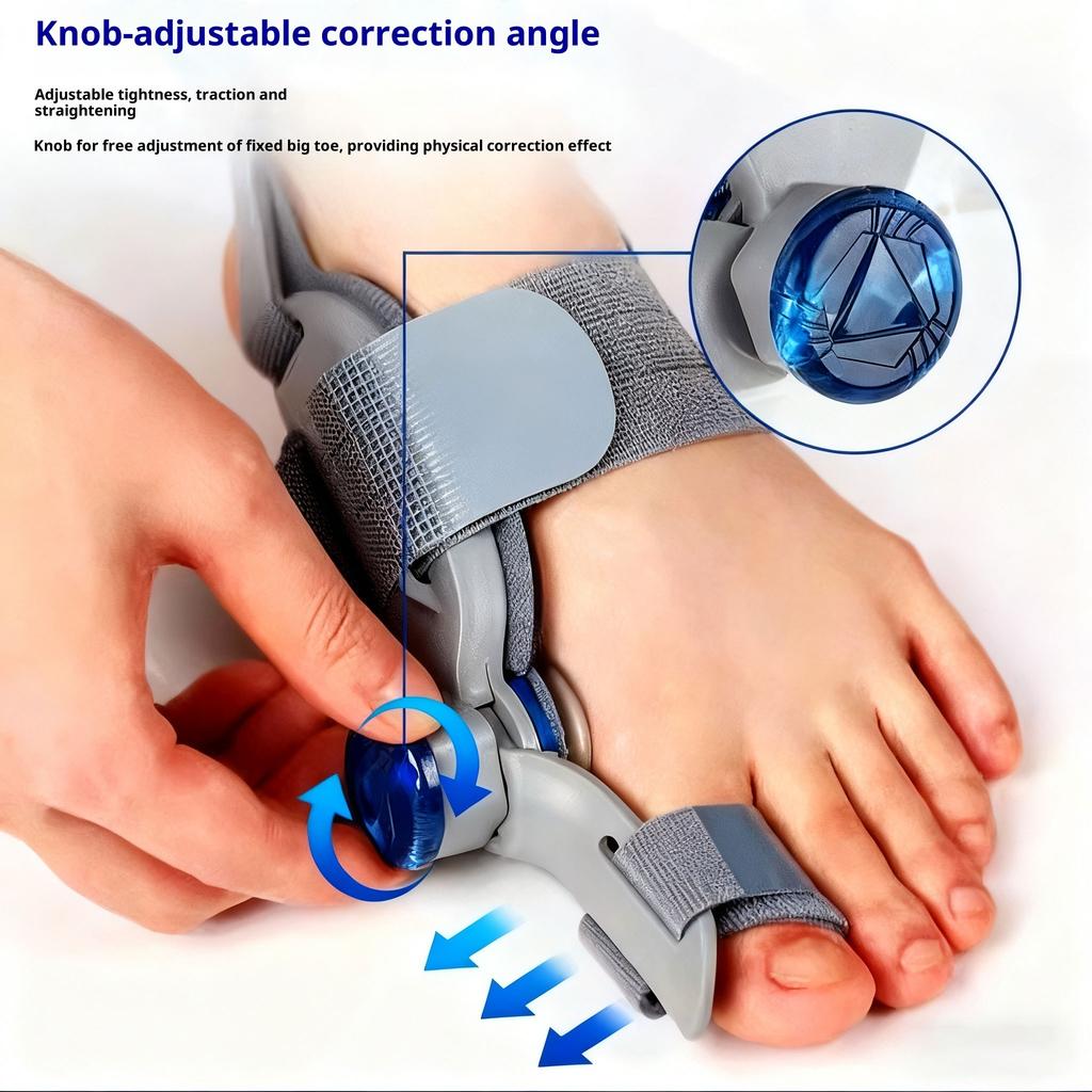 Teenspreider Bunion Corrector Gezondheidszorg Unisex Valgus Teen Correctie Pijnloze Voetbehandelingen Dikke Vinger Corrector Hoek Verstelbare Knop