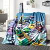 Power Rangers Heroic Battle Flannel Blanket Super Soft Warm Cozy Blanket For Sofa Bed Office Travel Allseason Home Decor Gift