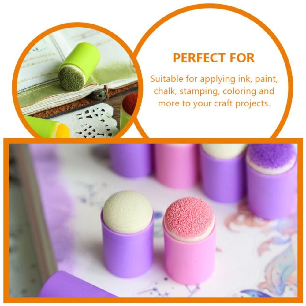 5PCS Craft Finger Painting Sponge Inking Staining Painting Finger Cot Dauber Sponge  Painting Tools