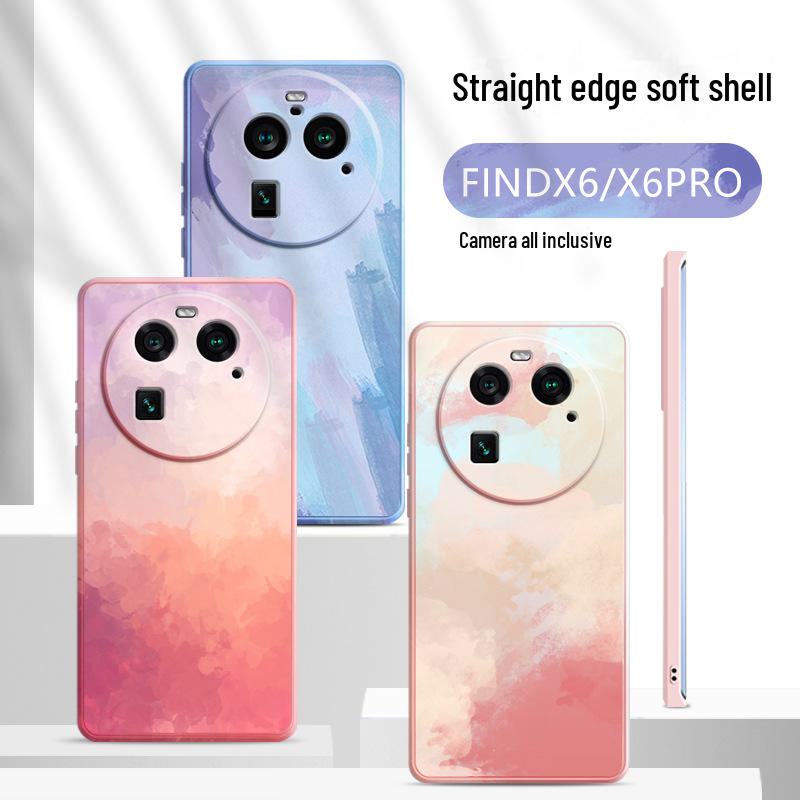 

Жидкий силиконовый чехол против падения для OPPO Find X6 Pro - совместим с Find X5/X3/X3 Pro X2 FindX3 зелёный