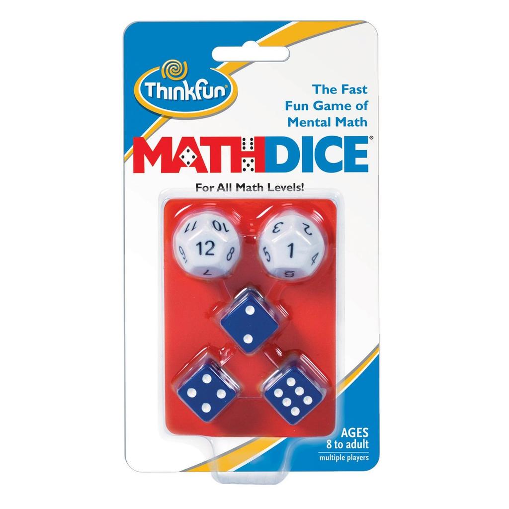 ThinkFun Math Dice Educational Board Game 1510 for Age 8 and Up Mental Math Game
