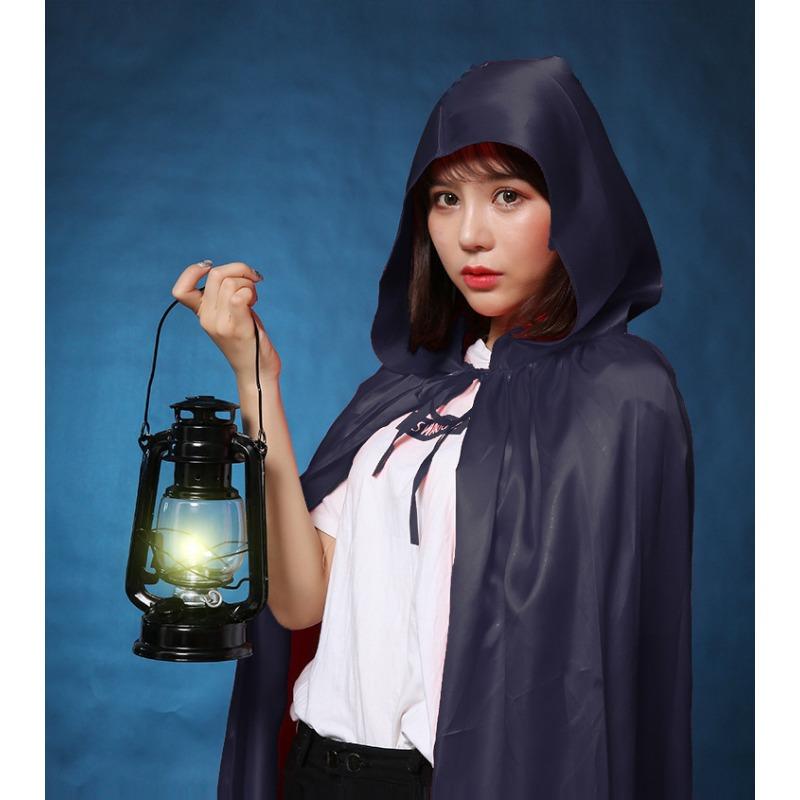 

Unisex Halloween Costume Cape Witch Demon King Cape Vampire Shawl Pointed Hat Height 110 to the ground чёрный