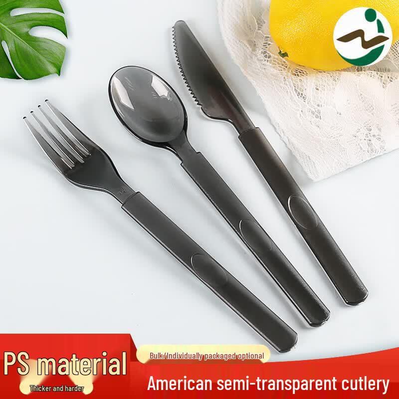 COFLYEE Disposable American Style Plastic Cutlery