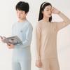 Teen comfortable velvet thermal underwear set boys' older children's long johns women's high school junior high school students cotton pure