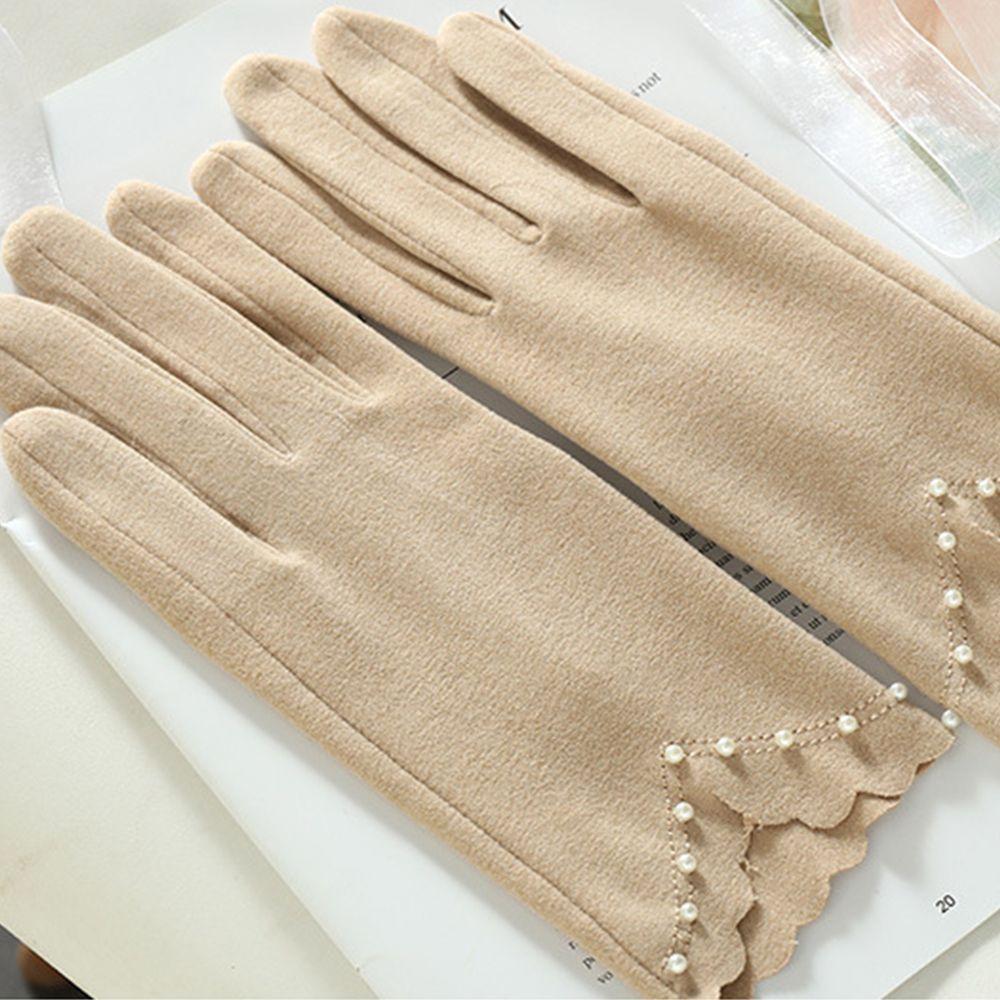 Accessories Full Finger  Gloves Korean Style Mittens German Fleece Women's Gloves