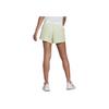 Adidas Solid Stripe Logo Elastic Straight-Leg Sports Shorts Women Bottoms Green HE9346