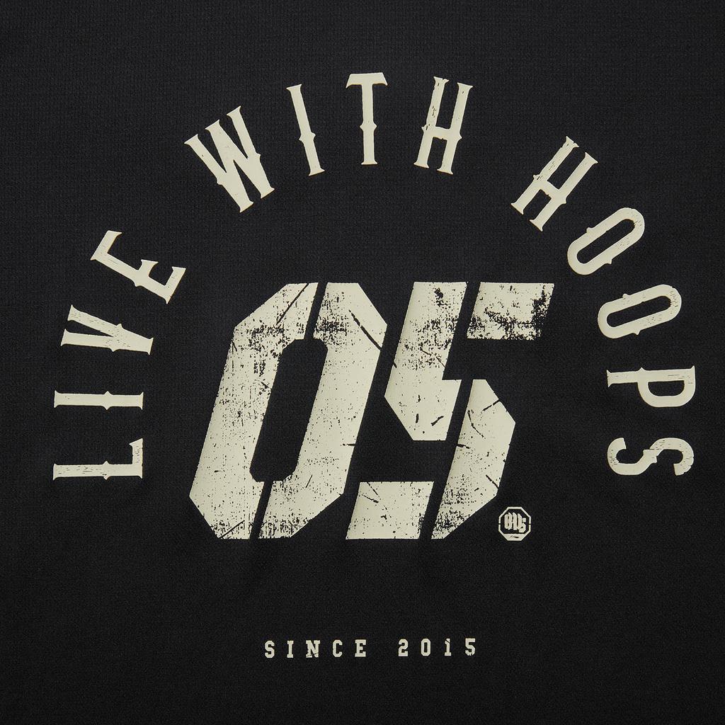 Li-Ning Comfortable Letter Print Versatile Long Sleeve T-Shirt Men Tops Black ATLV065-2