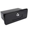 Marine Boat Storage Compartment Multifunctional Lockable ABS Locking Plastic Glove Box with Double Cup Holder Black