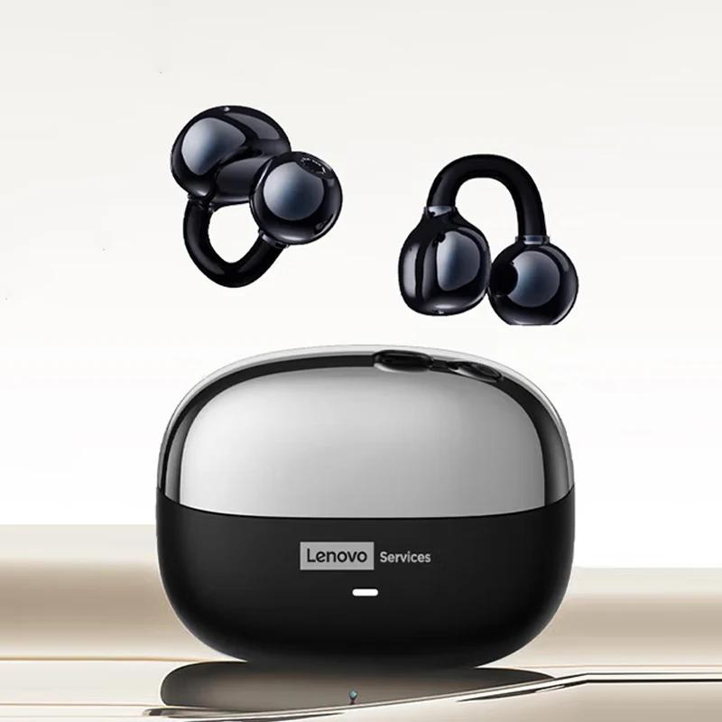 Cuffie Wireless Originali Lenovo LE302 Bluetooth 6.0 Auricolari con Clip da Orecchio Cuffie Sportive per Musica Stereo HIFI con Cancellazione del Rumore