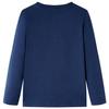 Children's Long-sleeved T-shirt with Bear Print, Navy Blue Mix 92-104-116-128-140