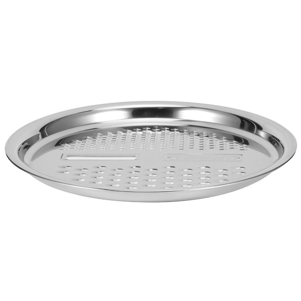 3Pcs Three-in-one Slicing Disc Rustless Steel Drain Basket Practical Washing Basin Food Handling
