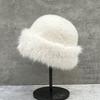 Plush Landlord Hat Women'S Cold And Warm Hat Northeast Basin Hat Ear Protector Hat Shows The Tide Of Small Bucket Hat