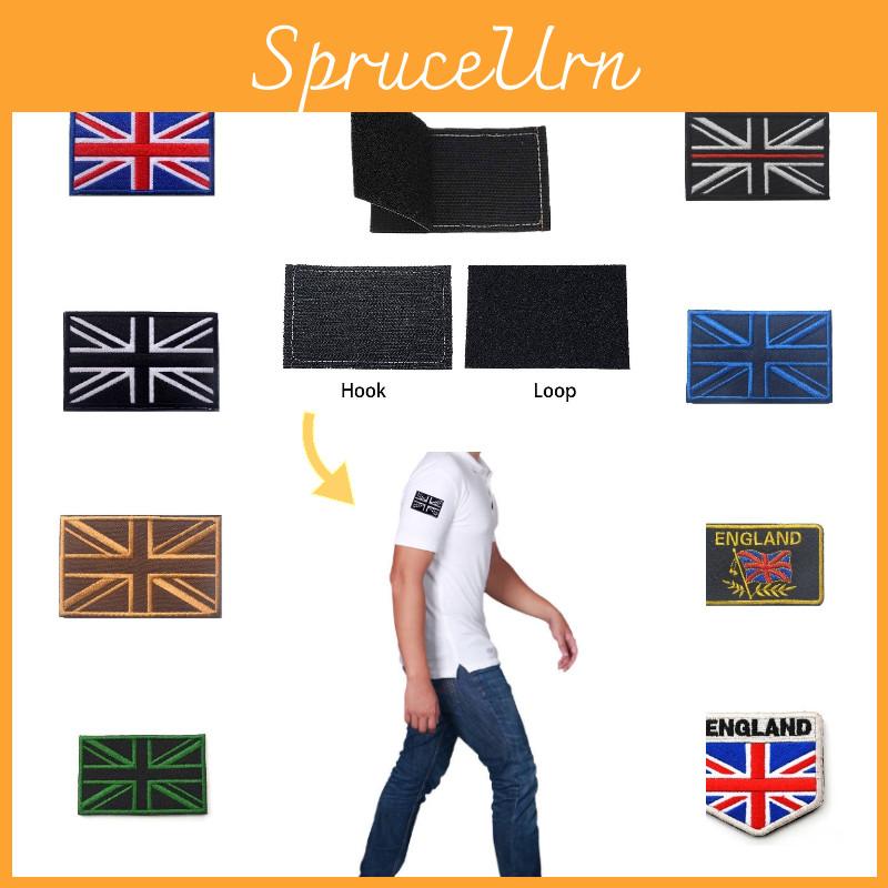 Stand Out With This Embroidered Patch British Flag Design Various Colors