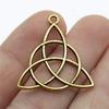 20pcs Triquetra Symbol Charms Pendants Antique Jewelry Making DIY Handmade Craft For Jewelry Making