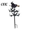 Spooky Seasonal Yard Accents Witch Garden Wind Spinner, Halloween Resin Statue Stake, Bats Themed Outdoor Decor And Spinner for Art Lawn Pathway Metal