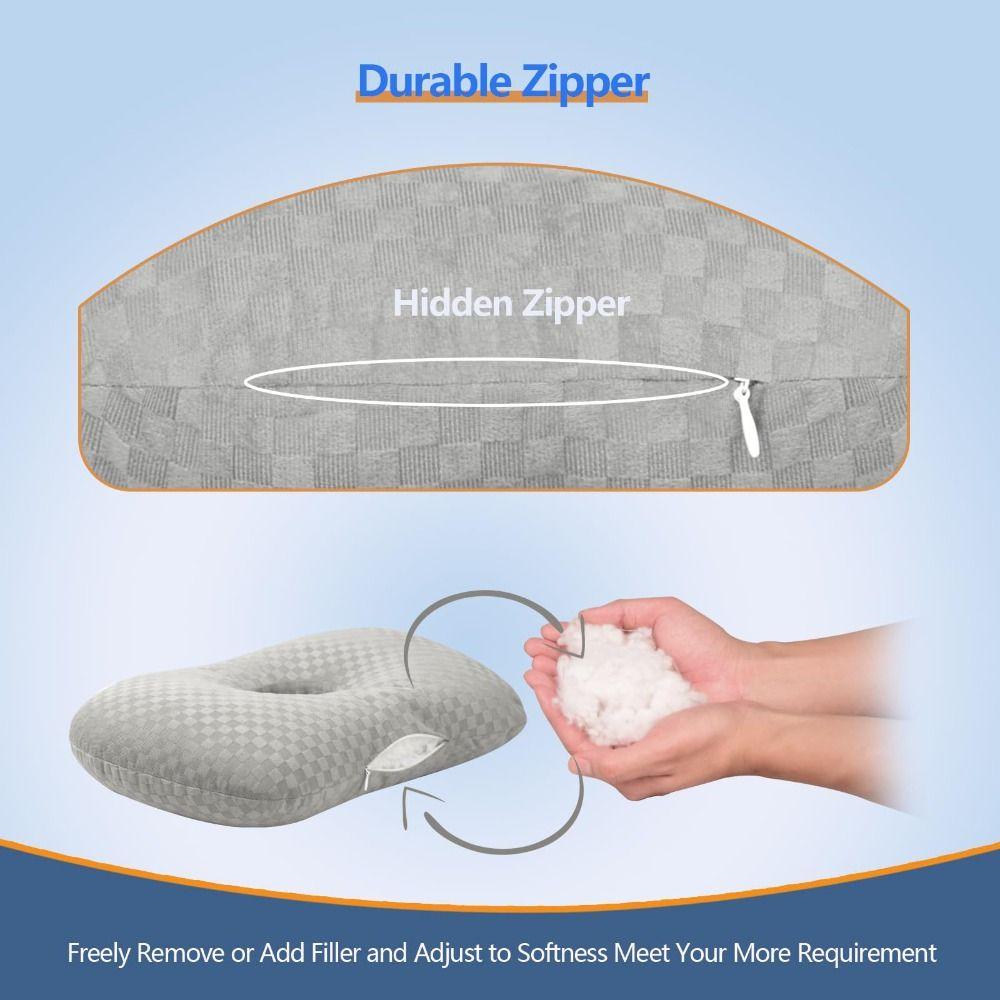 Cotton Filling Ear Piercing Pillow Breathable Earring Pillow  Side Sleepers Accessories