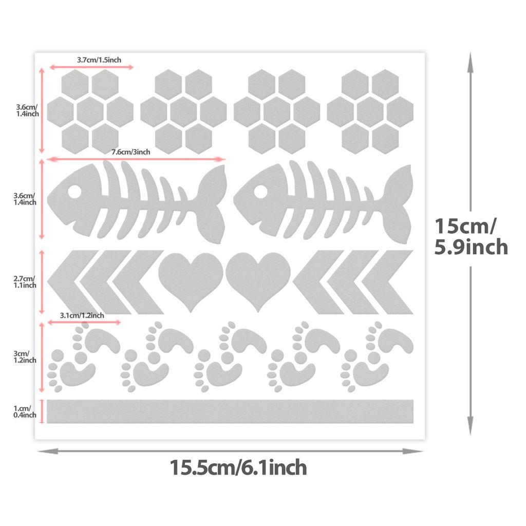 Elastic Reflective Heat Transfer Stickers, High Temperature Vinyl Hot Press Reflective Patches for Ironing On Clothes, Bags, Hats