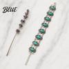 Imitation Turquoise Jewelry Inlay Bracelet Bohemian Style Distressed Adjustable Chain