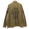 A BATHING APE Back print Long sleeve Military shirt L Olive Men's Used