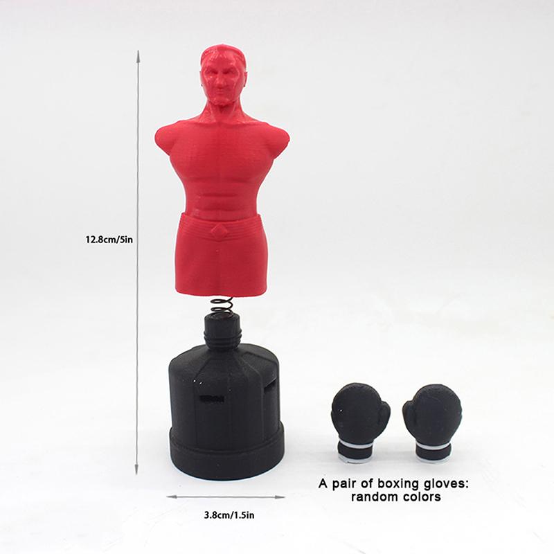 1/12 Dollhouse Mini Figure Punching Bag Model With Boxing Gloves Dollhouse Gym Scene Decoration Dolls House Accessories