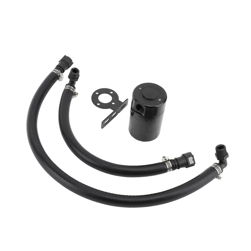 3OZ Oil Catch Can Fine Mesh Filter Air Oil Separator Catch Can Kit with Hose for 1500 5.3L 6.2L 2019‑2022